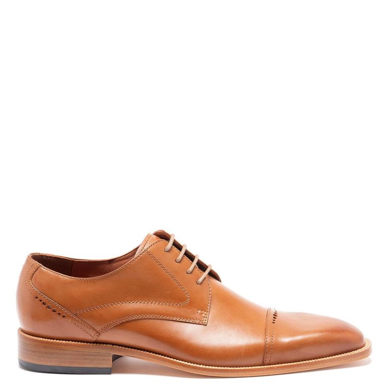 Zapato - Suela Natural - - Camel