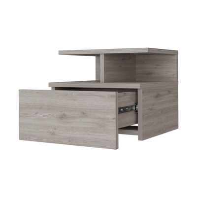 Imagen 2 del producto Velador Flotante 1 Cajón - Gris 29.5x35.6x33.6 cm