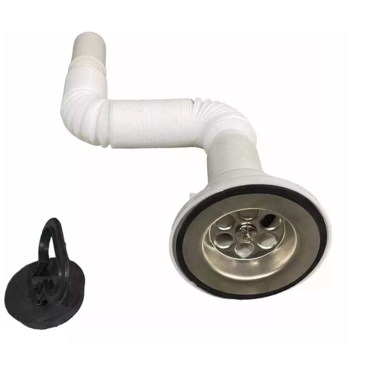 GENERICO - Desague con sifon corrugado lavamanos