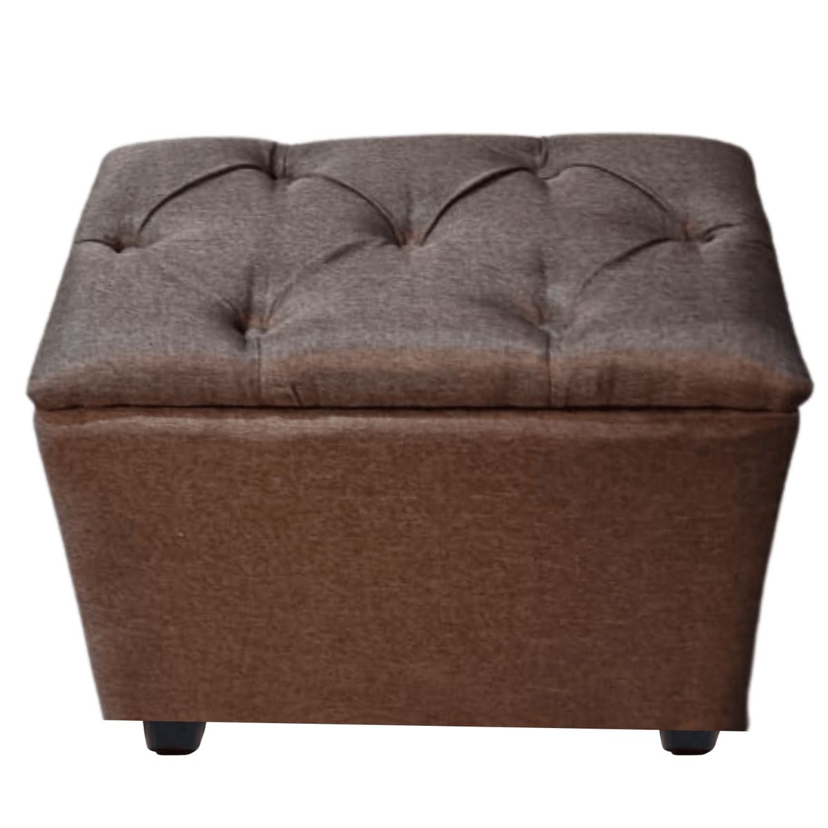 GENERICO - Banqueta Baúl Capitoné Cafe Lino Muebles Rimar