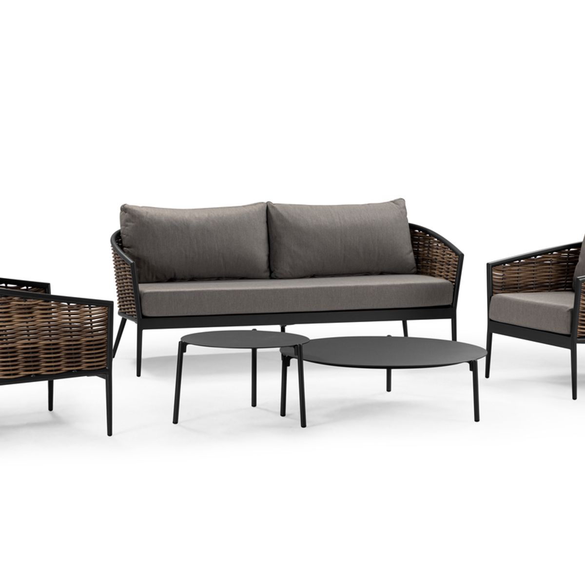 ROSEN - Living de Terraza Rosen Namua 5 Piezas Grafito