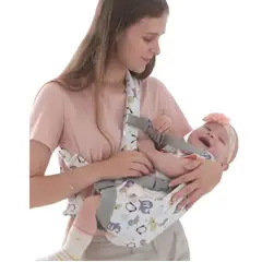GENERICO - PortaBebé ergonómico animalitos del polo sur