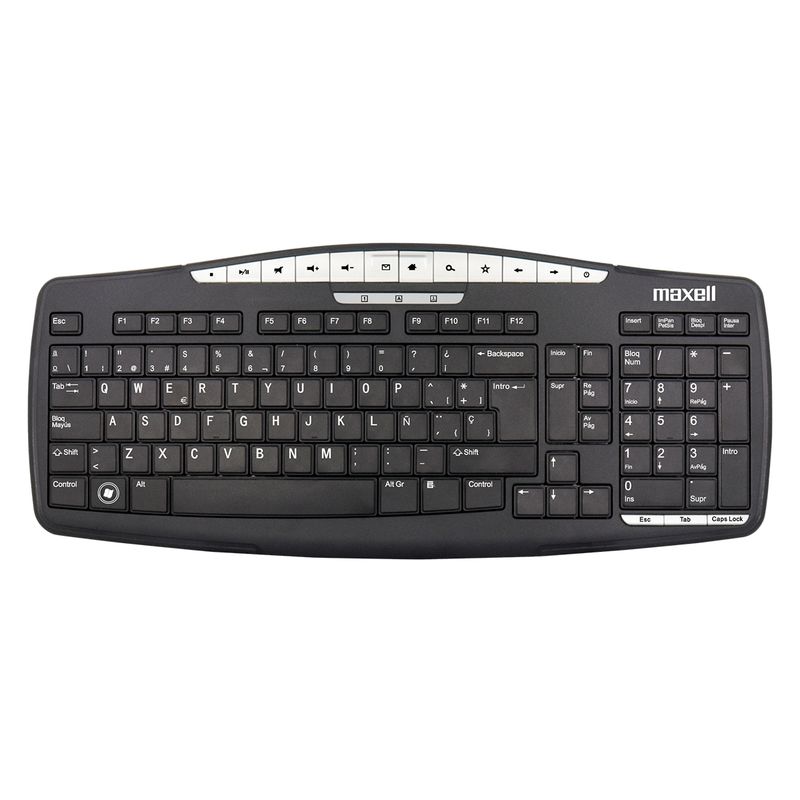 MAXELL - Teclado Multifuncional KB-100 Maxell USB keyboard [ 346120 ]