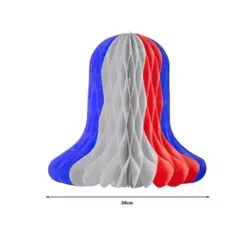 GENERICO - Pack Decorativo Fiestas Patria Guirnaldas Triangular Campana