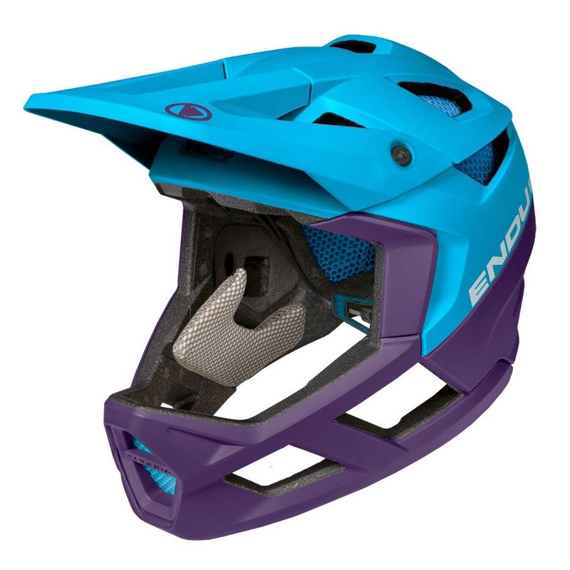 GENERICO - Casco Ciclismo MTB Integral Unisex MT500 Full Face AZUL ML