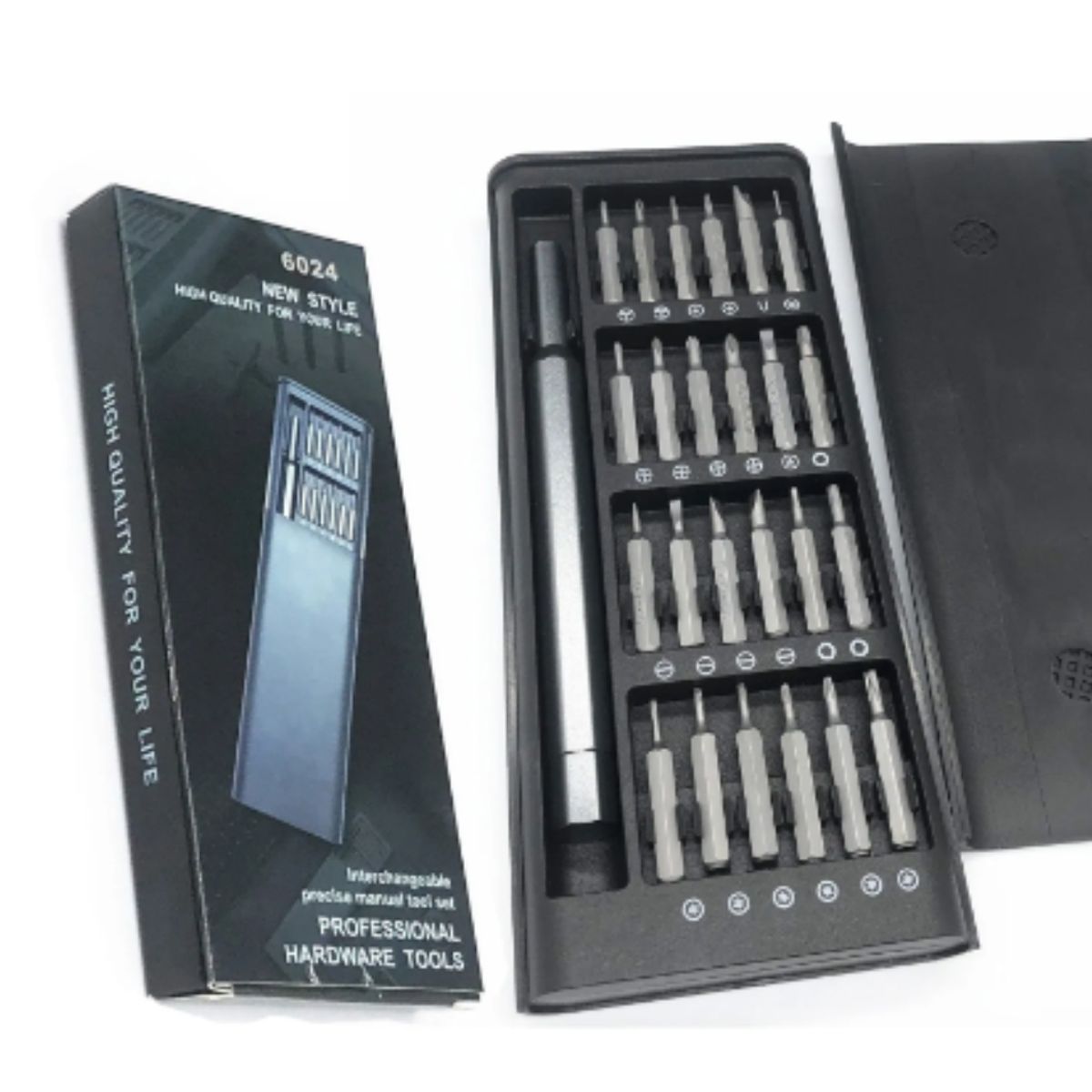 OEM - JUEGO DE DESTORNILLADORES DE PRECISION MAGNETICOS 24 EN 1