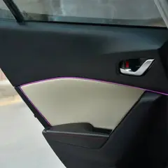 GENERICO - Moldura embellecedora decorativa para interior de autos 5mts