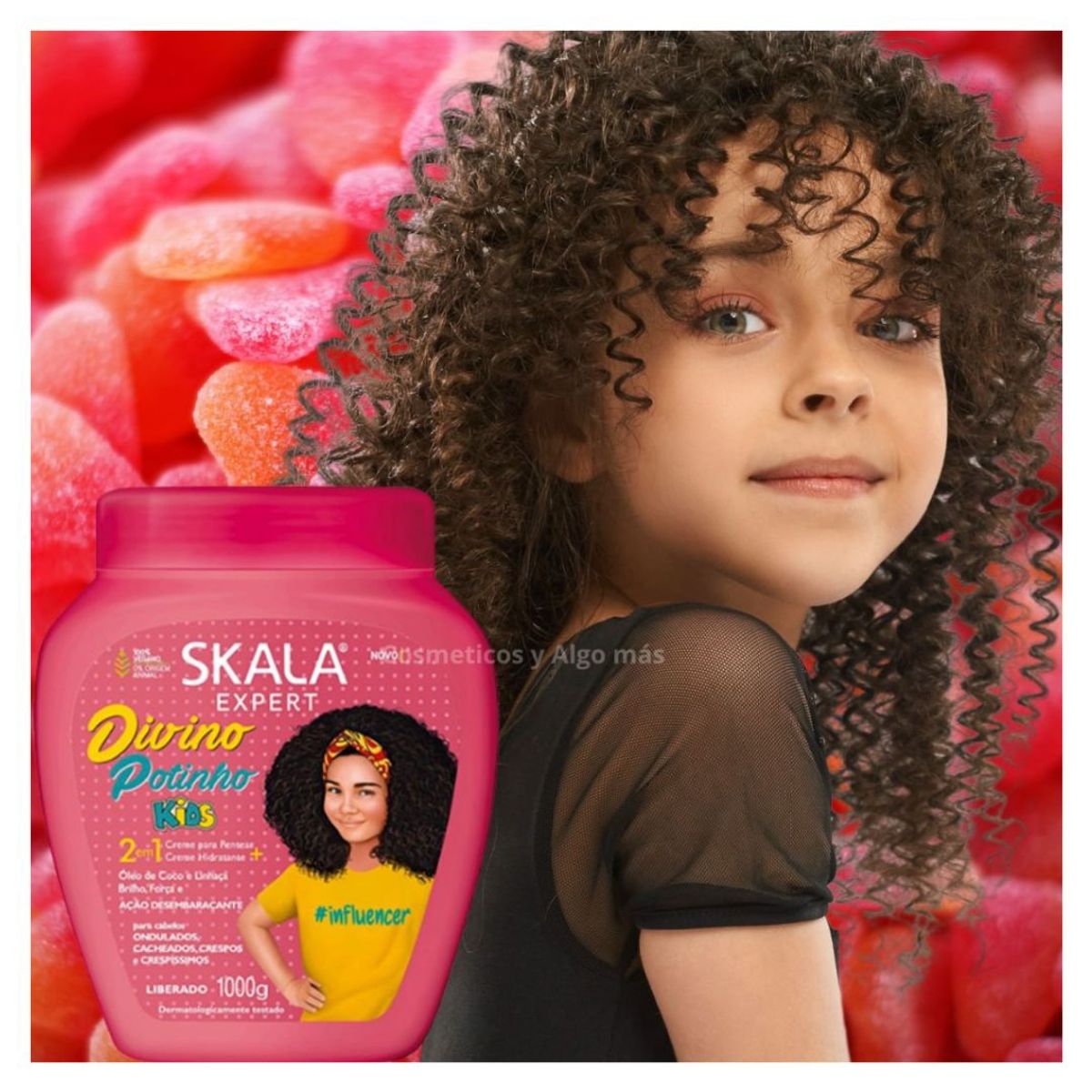 GENERICO - Mascara capilar skala KIDS para niños y niñas con cabello rizo 1 kg..-.-