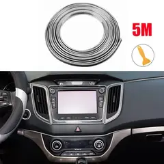 GENERICO - Moldura embellecedora decorativa para interior de autos 5mts