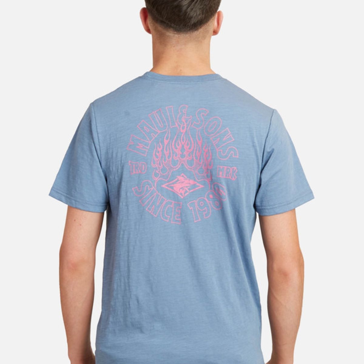 MAUI AND SONS - Polera Summer In The Waves Juvenil Hombre Azul