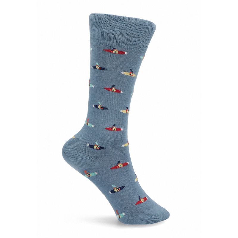 PERRY ELLIS - Calcetín Hombre Con Diseño Azul Piedra