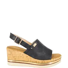 ALQUIMIA - Sandalia Mujer Negro Lourde