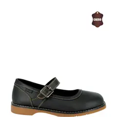 ALQUIMIA - Zapato Escolar Niña Negro Orco