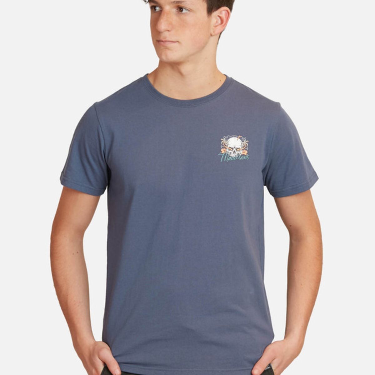 MAUI AND SONS - Polera Skull Of Death Juvenil Hombre Azul