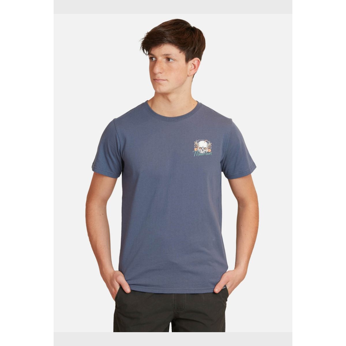 MAUI AND SONS - Polera Skull Of Death Juvenil Hombre Azul