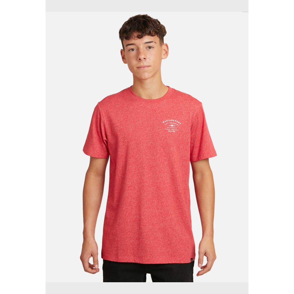 MAUI AND SONS - Polera Rider Company Juvenil Hombre Rojo