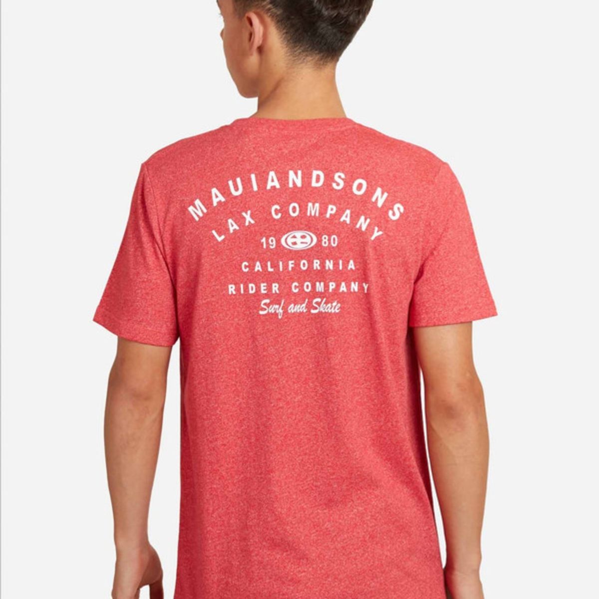 MAUI AND SONS - Polera Rider Company Juvenil Hombre Rojo