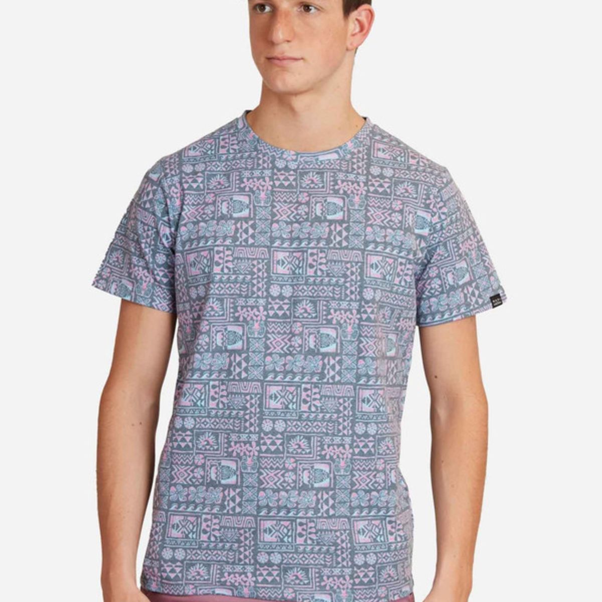 MAUI AND SONS - Polera Island Symbols Print Hombre Multicolor