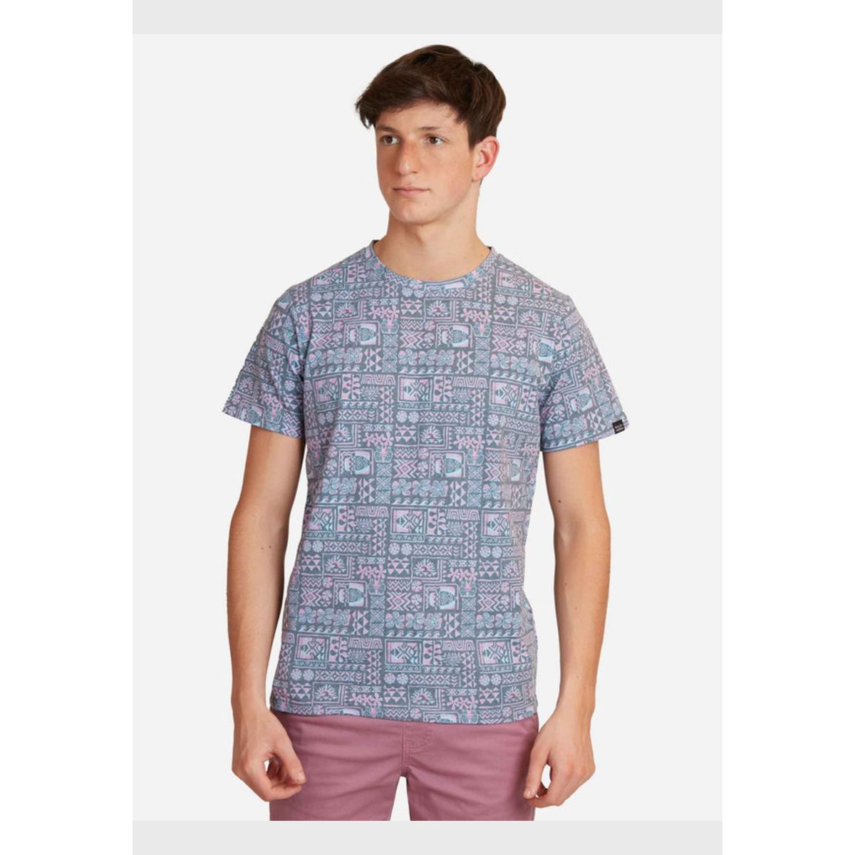 MAUI AND SONS - Polera Island Symbols Print Hombre Multicolor