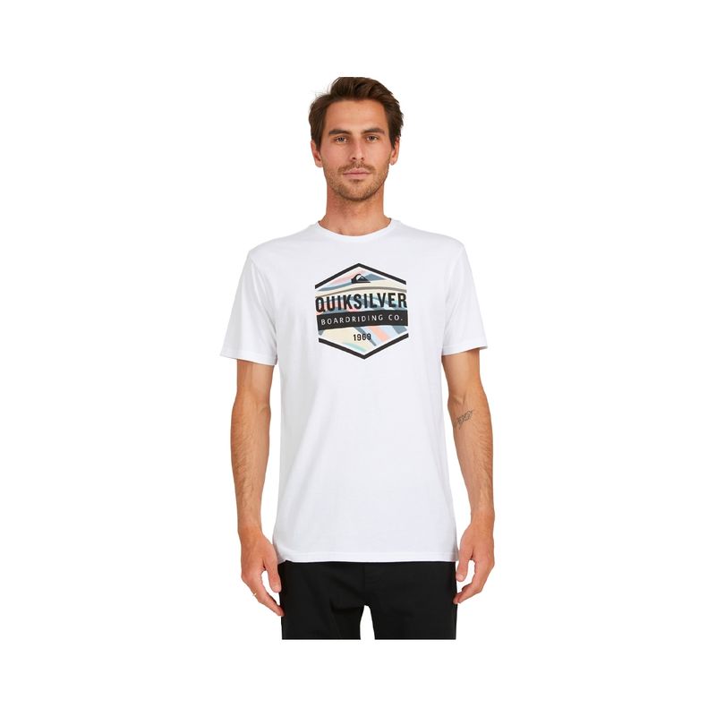 QUIKSILVER - Polera Hombre  Quiksilver Mix Master Blanco