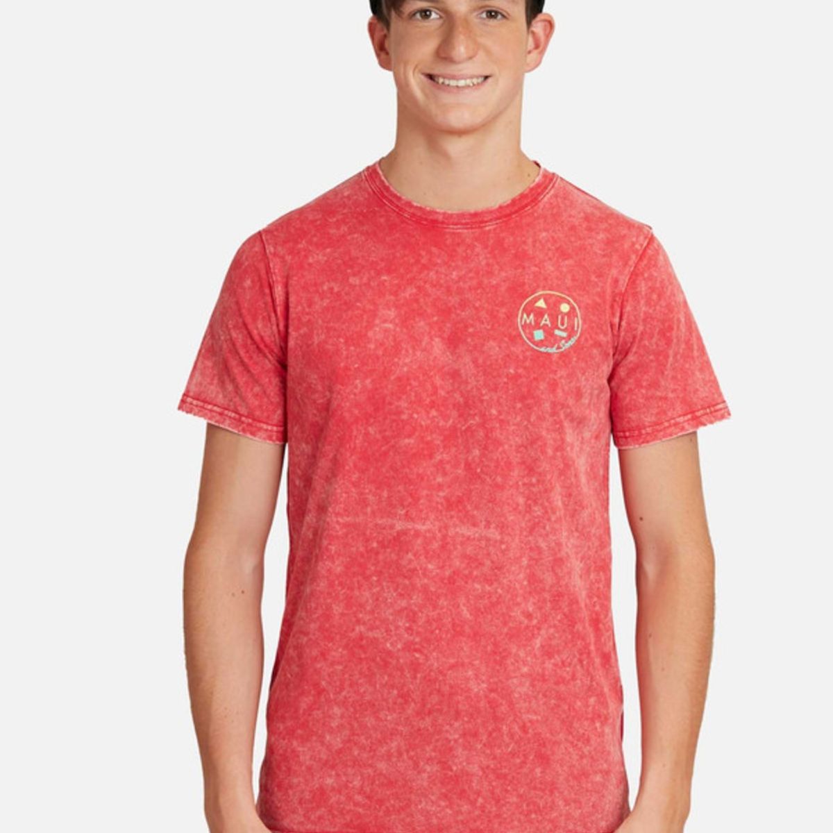 MAUI AND SONS - Polera Maui Circular Juvenil Hombre Rojo