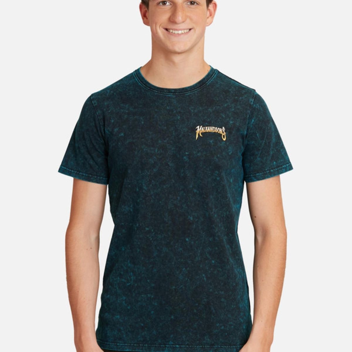 MAUI AND SONS - Polera Maui Seal Process Pigment Juvenil Hombre Azul