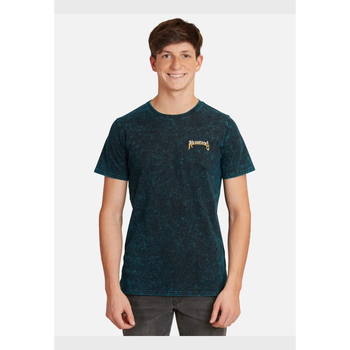 MAUI AND SONS - Polera Maui Seal Process Pigment Juvenil Hombre Azul