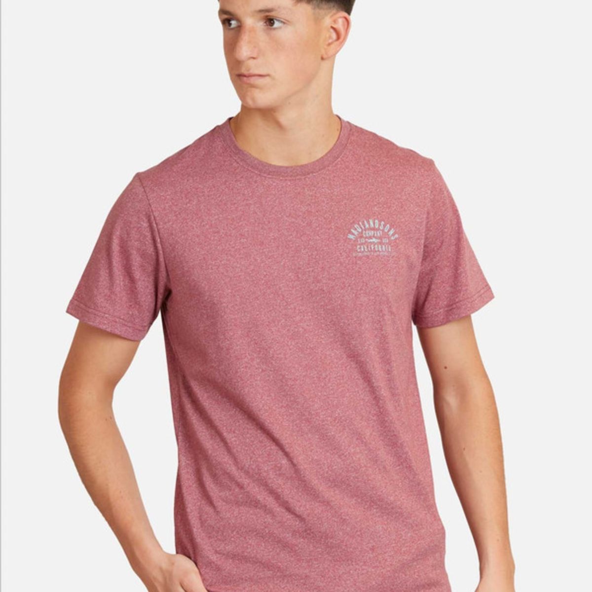 MAUI AND SONS - Polera Est. Life. 1980 Ss Tee Juvenil Hombre Burdeo