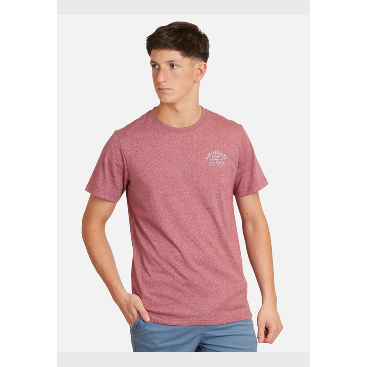 MAUI AND SONS - Polera Est. Life. 1980 Ss Tee Juvenil Hombre Burdeo