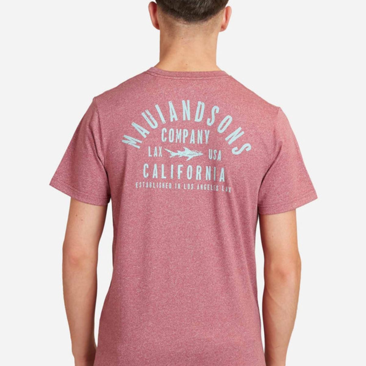 MAUI AND SONS - Polera Est. Life. 1980 Ss Tee Juvenil Hombre Burdeo