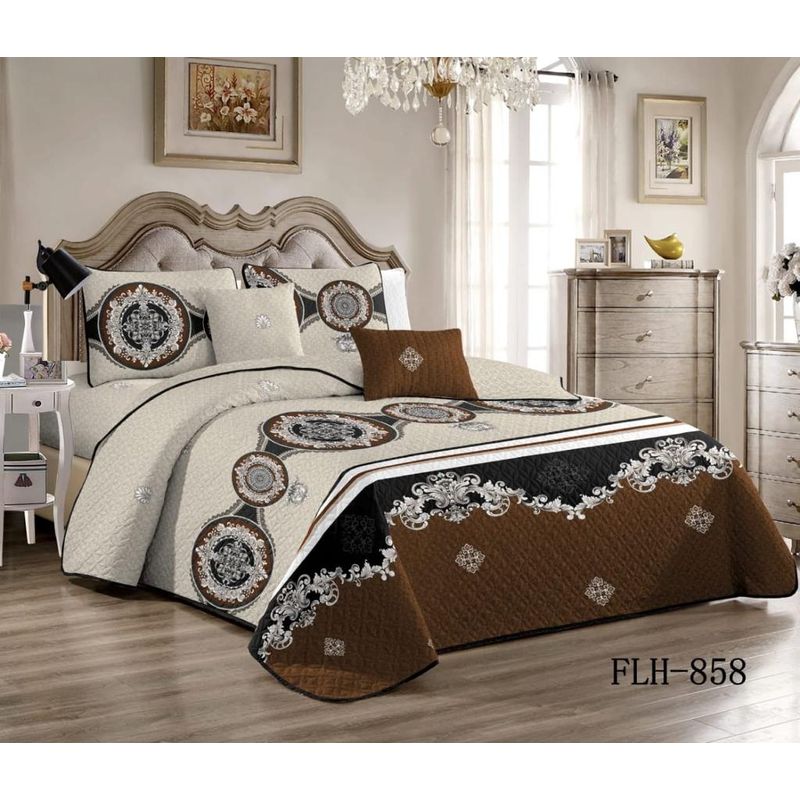 GENERICO - Cubrecama Quilt 2 Plaza Reversibles