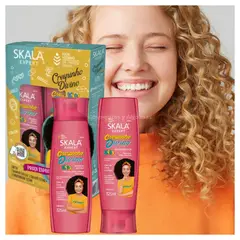 SKALA - Kit champú y acondicionador KIDS para niños y niñas con cabello rizo