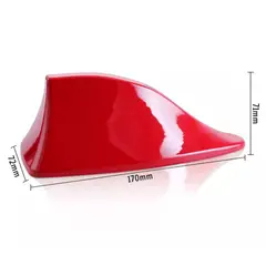 GENERICO - Antena aleta de tiburón tuning para autos ROJO