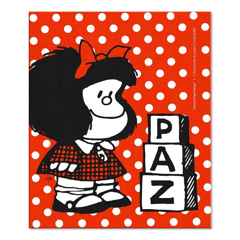 GENERICO - Paño Limpia Lentes  Mafalda y mensaje Paz