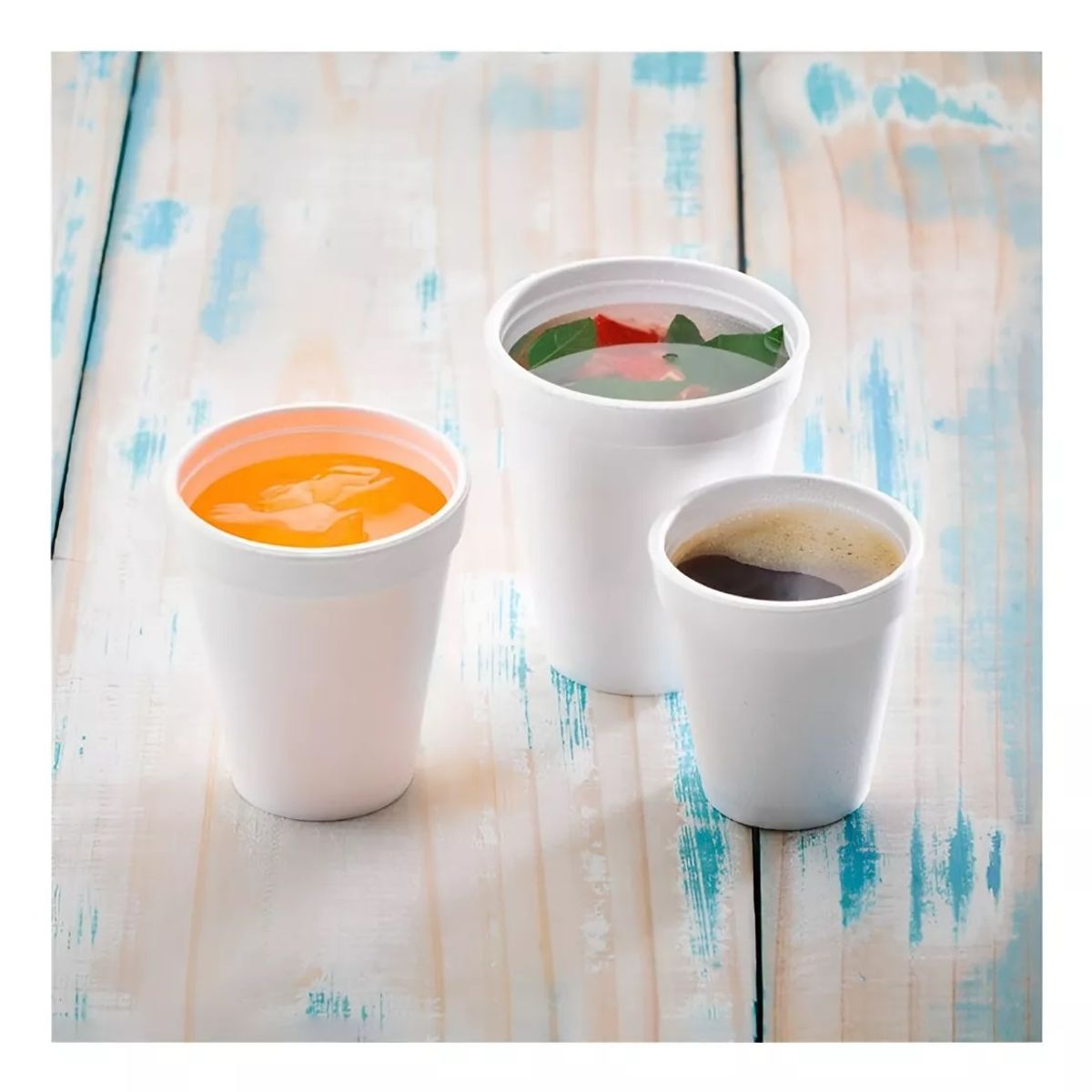 PASTELERIUSCL - 100 Vasos Termicos Vasos Desechables Vaso Descartable Vasos De Plumavit Vaso Café Plumavit 8oz 240ml