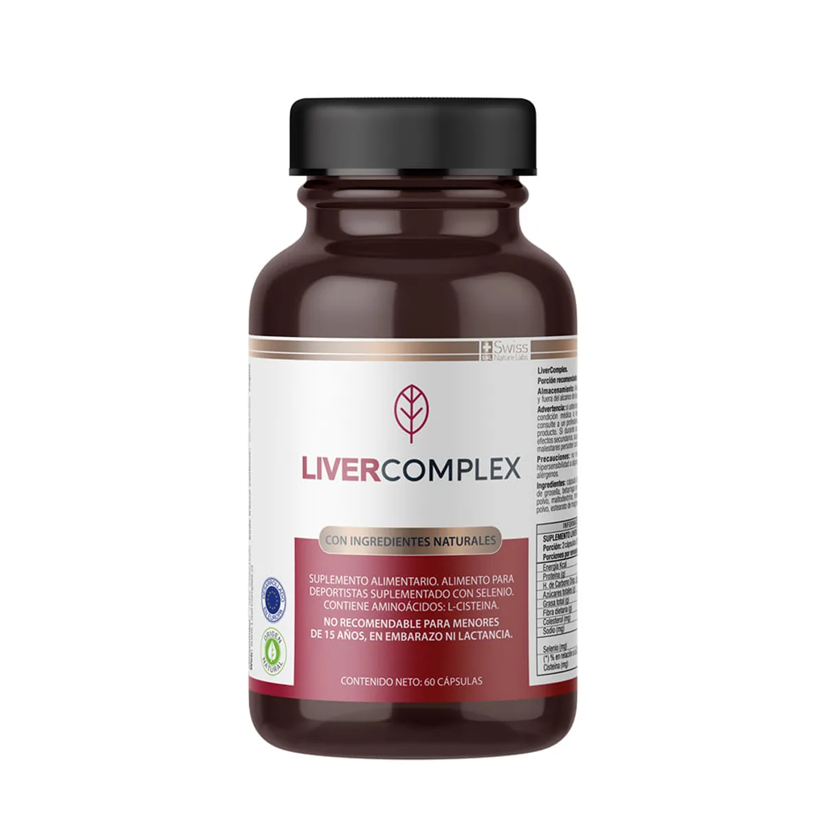 LIVER COMPLEX - Suplemento Alimenticio Liver Complex Salud Hepatica 60 Capsulas Higado