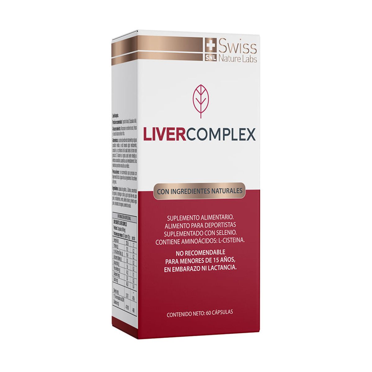 LIVER COMPLEX - Suplemento Alimenticio Liver Complex Salud Hepatica 60 Capsulas Higado