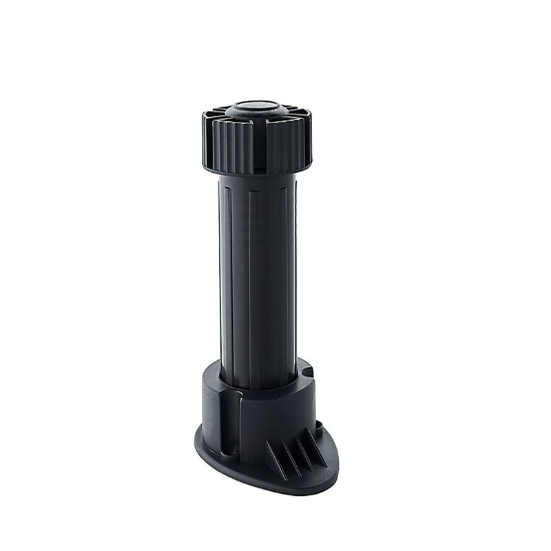 GENERICO - kit 4 patas de mueble zocalo negra  120-150mm regulable