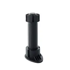 GENERICO - Kit 4 patas de mueble zocalo negra 120-150mm regulable