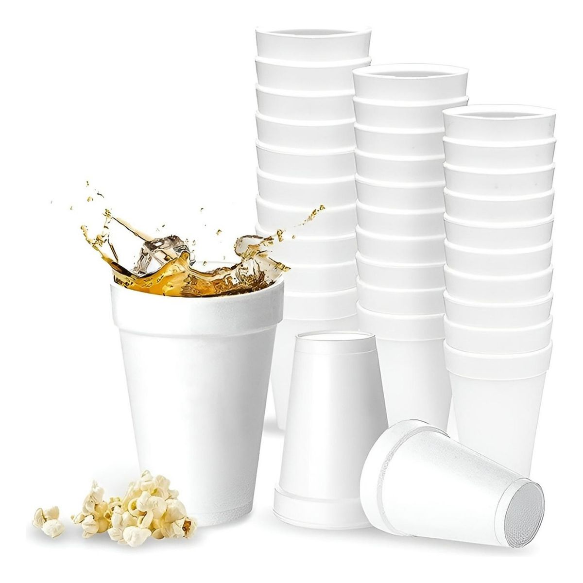 PASTELERIUSCL - 50 Vasos Termicos Vasos Desechables Vaso Descartable Vasos De Plumavit Vaso Cafe Plumavit 10oz 296ml