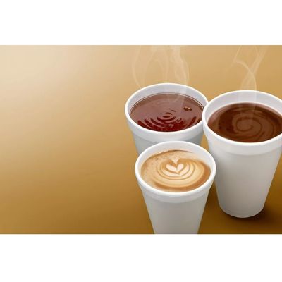 Imagen 2 del producto 100 Vasos Termicos Vasos Desechables Vaso Descartable Vasos De Plumavit Vaso Cafe Plumavit 10oz296ml