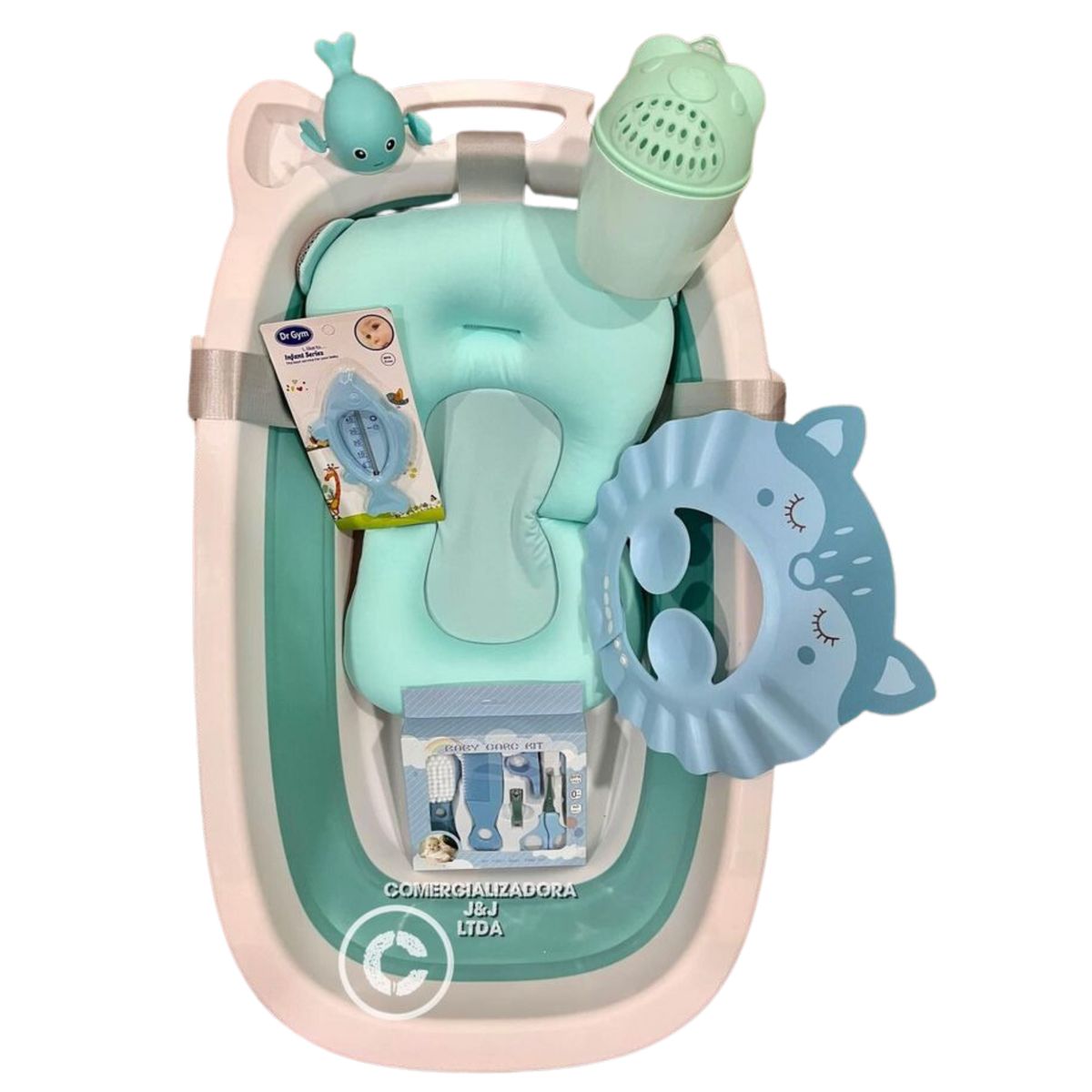 GENERICO - Bañera Tina Plegable Niño Más Accesorios de baño