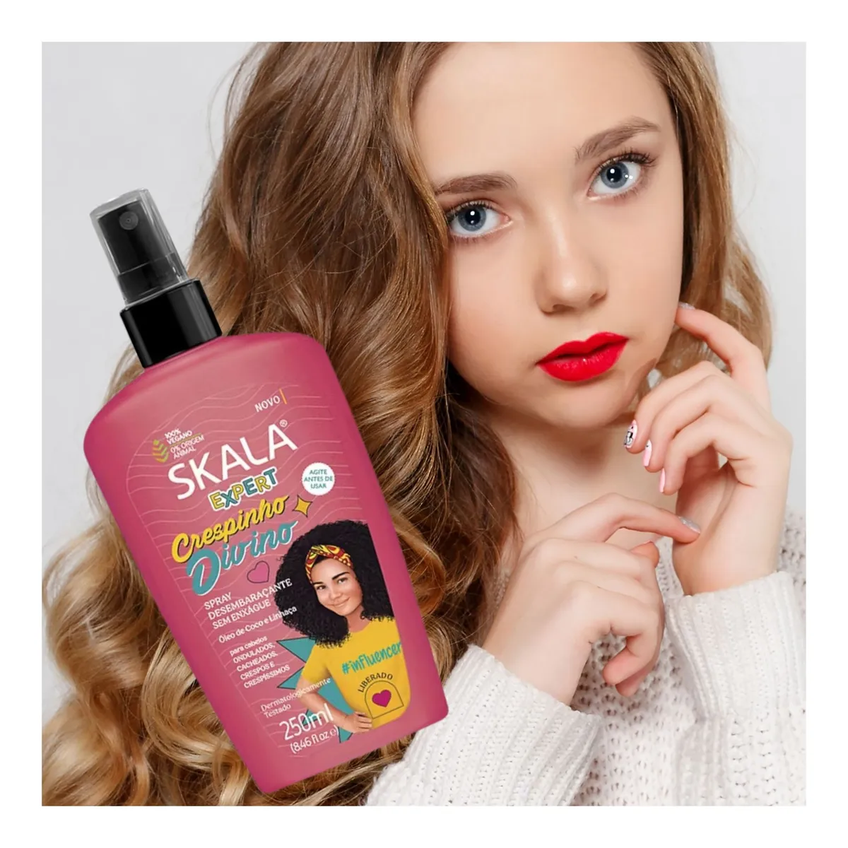 GENERICO - Spray cremoso desenredante para niños y adolescentes cabello rizado..