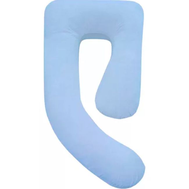 GENERICO - Cojín Almohada Maternal U  Funda Extra Suave Azul