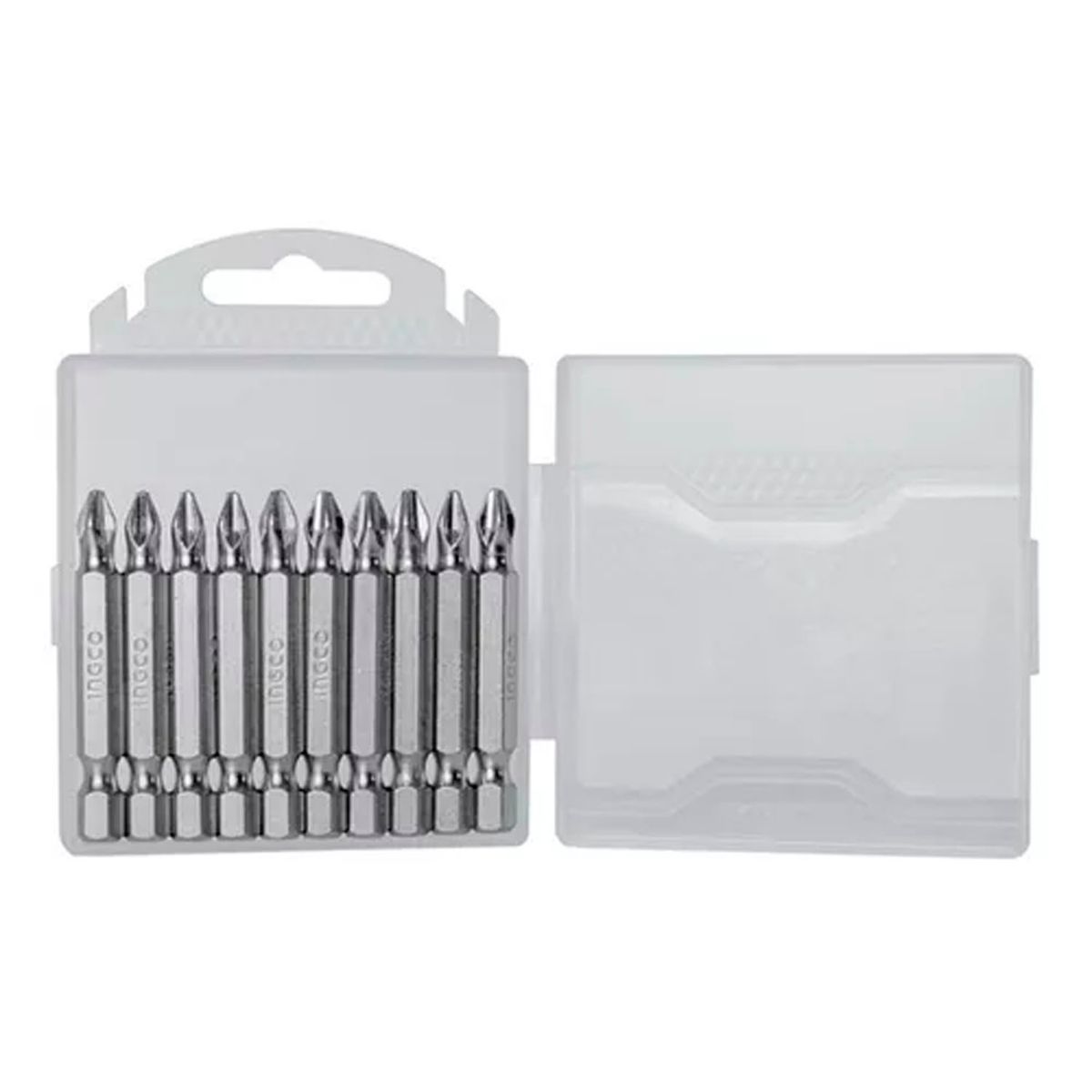 INGCO - Juego Puntas Phillips Hex S2 Ph2 10pcs Magnetico Ingco