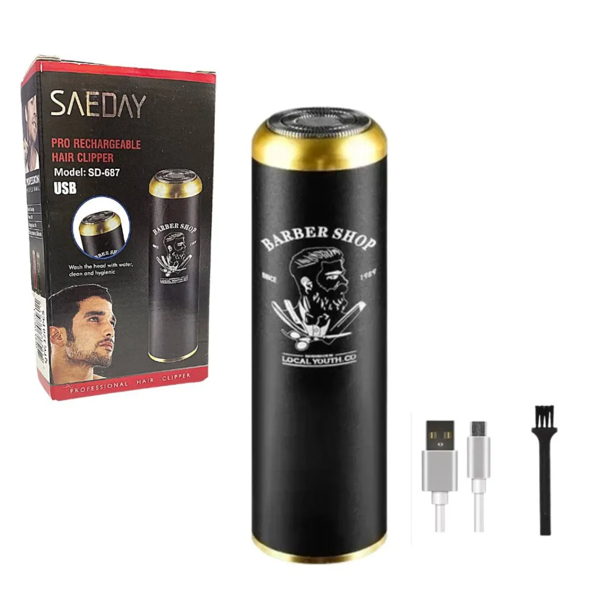 OEM - AFEITADORA INALAMBRICA DE BARBA USB.