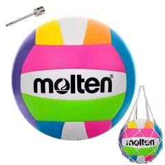 MOLTEN - Pelota Volleyball Balon Voleibol Voley Ms500 Neon N°5