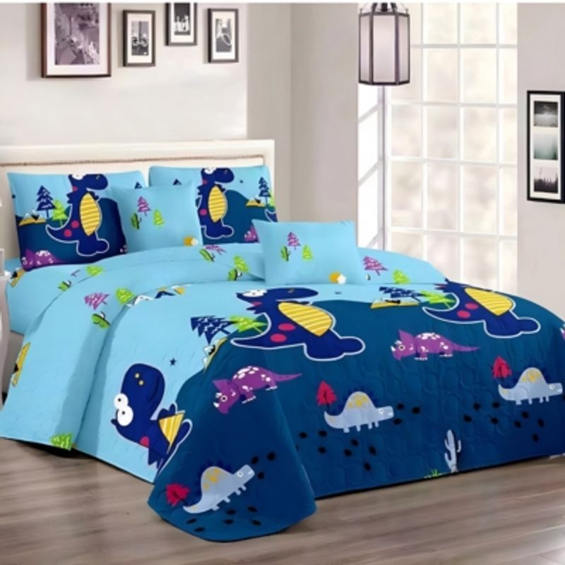 GENERICO - Cubrecama Quilt 1.5 Plaza Reversibles