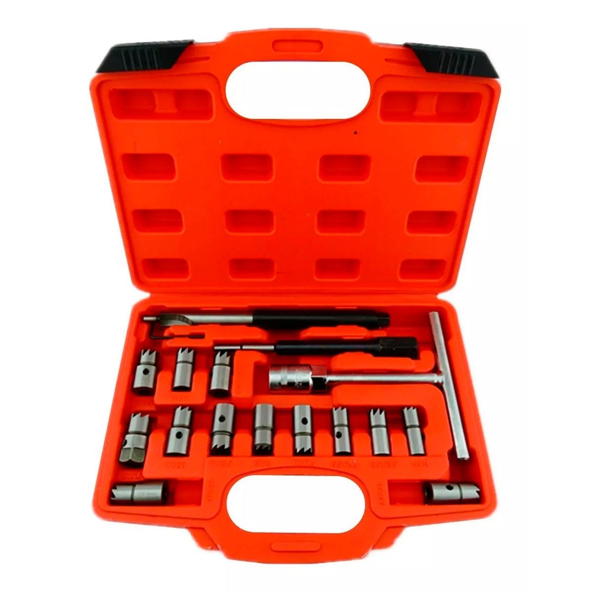 GENERICO - Kit Escariador Asiento Inyectores Diesel Petrolero 17 Pcs