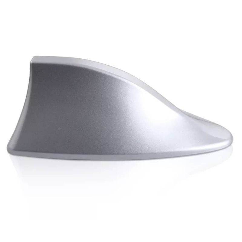 GENERICO - Antena aleta de tiburón tuning para autos PLATA